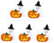 STOBOK 50 Stück Lutscher-karte Geister-lollipop-karten Süßigkeiten Fallen Halloween Gestuftes Tablettdekor Zuckermais in Großen Mengen Kürbissnacks Gruseliger Marshmallow Kürbisse Orange
