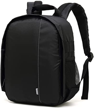 HOMOCONO Dslr Camera Bag Breathable Lightweight Backpack Zipper Pulls Padded Straps
