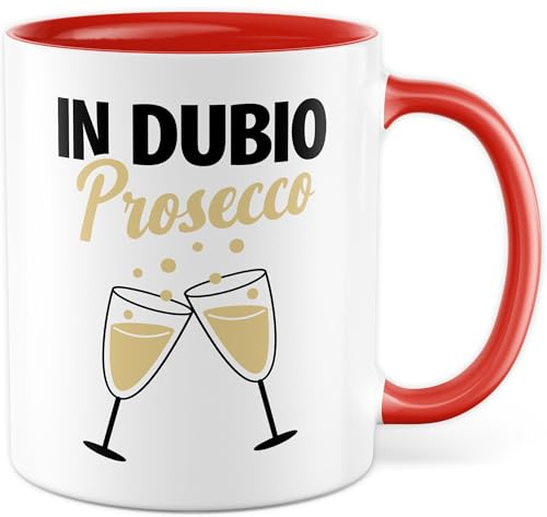 Anwalt Tasse mit Spruch – Geschenk In dubio Prosecco – Kaffeetasse 330ml aus Keramik – Witz Humor Büro Geschenkidee Kollegen Kaffee-Becher