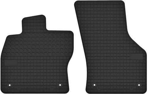 Gummimatten Vorne Gummi Fußmatten passend für Volkswagen Golf VIII (ab 2020) - Passgenau Schwarz
