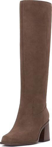 Vince Camuto Women's Sangeti Knee High Boot, Toasted Taupe Suede, 5 UK