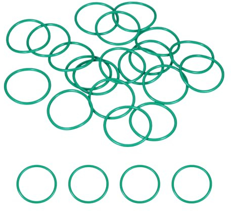 PATIKIL 20 Pcs Anillos De Goma Fluorados 34 mm De 30 mm DI 2 mm Ancho | Anillos Tóricos Métricos Redondos, Para Sellado Junta, Para Maquinaria Motores Industriales Fontanería Grifos