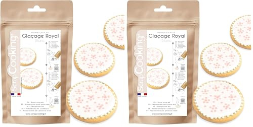 Scrapcooking Pot Mix Glaçage Royal Blanc 190 g (Lot de 2)