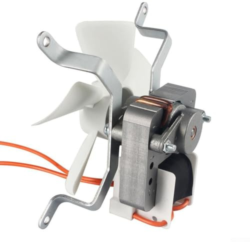 LatoYard 4-teiliges Pelletgrill-Teile-Kit mit 1,6 U/min Schneckenmotor, Induktionsventilator, Edelstahl-Flammentopf und Hot Rod Zünder, für BBQ Grill Ersatz
