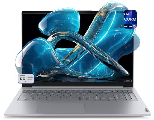 Lenovo ThinkBook 16 Gen 8 IAL Business Laptop, Intel Core Ultra 7 255H, 64 GB DDR5 RAM, 4 TB PCIe SSD, 16 WUXGA IPS Display, Deutsches Tastatur-Layout, W11 Pro, Arctic Grau