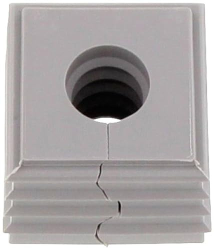 CONTA-CLIP 28569.6 Kabeldurchführungssystem Kdsclick, Dichtelement KDS-De 8-9 Gr, Montageart: Stecken, Länge x Breite: 20, 3 mm, Kabeldurchmesser Max.: 9 mm, IP 66, Farbe: Grau, 10 Stück
