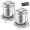 2 Pack Tea Infuser by House Again, Extra Fine Mesh Tea Ball Threaded Connection 18/8 Stainless Steel with Extended Chain Hook for Hanging on Teapots Mugs Cups to Brew Loose Leaf Tea