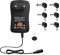 Chargeur Universel 30W Adaptateur Secteur Universel AC à DC 3V 4.5V 5V 6V 7.5V 9V 12V 1A 2A Transformateur d'alimentation à Découpage avec 6 Connecteurs 90 Degrés DC pour électroniques Ménagers