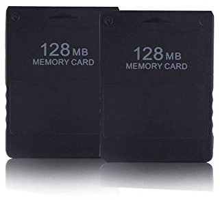WICAREYO 128MB Memory Card for PS2 Pack of 2