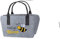 Gilde Tasche Fleißige Biene aus Filz mit besticktem Motiv 2fach Sortiert, in der Farbe Hell oder Dunkelgrau, 40x26x25cm, 45541