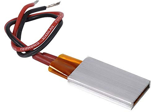 PTC Thermostat Heater Plate, Aluminum Shell Ceramic Heating Plate, AC/DC 12V PTC Heating Element Thermostatic Constant Temperature Heater Aluminum Shell Ceramic Heating Plate Air Heater(220℃: 5W-28W)
