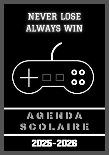 Agenda Scolaire Gamer: Geek Gaming | Format A5 Agenda Journalier Quotidien en Français | Fille Garçon College Lycee Etudiant Primaire