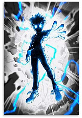 YZLI Anime Mob Psycho 100 Kunst-Poster, dekoratives Gemälde, Leinwand, Wandkunst, Wohnzimmer, Poster, Schlafzimmer, Malerei, 30 x 45 cm