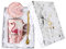 Watenkliy Tasse à café Mark Cup Flamingo - Tasse à café en porcelaine avec couvercle et cuillère - 400 ml - Boîte cadeau rose