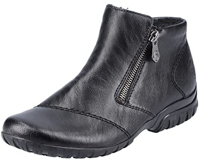 Rieker Ladies Dual Zip Fleece Lined Ankle Boots L4663