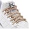 2 Paires Lacets Élastiques pour Enfants et Adultes | Caoutchouc Avec Fermeture en Métal - Sans Laçage | Sport de Chaussures pour Toutes les Chaussures, Beige