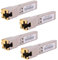 4PCS 1000BASE-T Gigabit SFP to RJ45 Copper Ethernet Module Transceiver for Cisco,Meraki,Ubiquiti,D/TP Link, Mikrotik S-RJ01,Supermicro,Netgear,Broadcom, 1.25G SFP-T CAT5E/CAT6 up to 100m