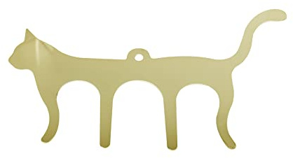 Cheerock Notenbuch Seite Clip Mental Piano Sheet Holder Cute Cat Shape Book Opener Clip for Piano, Book, Keyboard Reading (Gold)