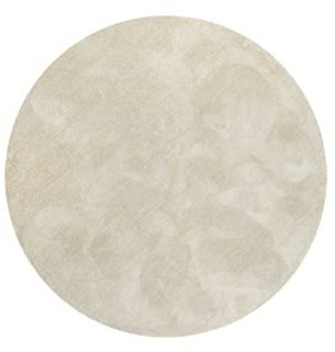 Wecon Home Kuschelig weicher Esprit Hochflor Teppich, bestens geeignet fürs Wohnzimmer, Schlafzimmer und Kinderzimmer RELAXX (120 cm rund, Creme beige meliert)