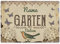PR Print Royal Gartenschild selbst gestalten - Garten seit - Metallschild personalisiert mit Name und Datum, Geschenk für Gärtner, Outdoorschild aus Aluminium | Wetterfest, 28x20 cm