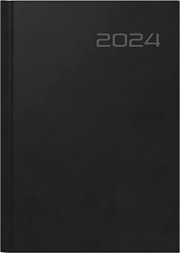 rido/idé Wochenkalender Modell futura 2 2024 2 Seiten = 1 Woche Blattgröße 14,8 x 20,8 cm schwarz
