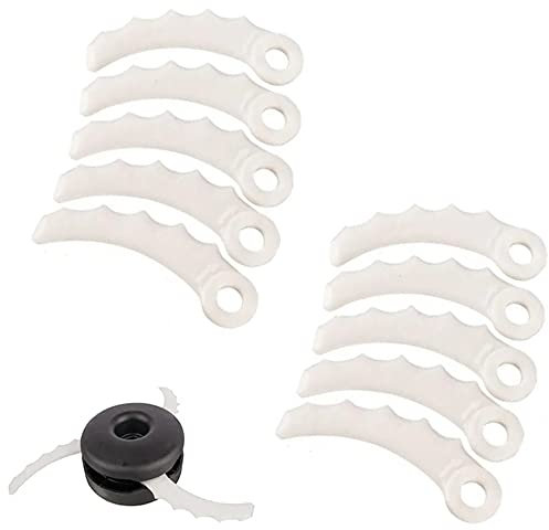 Odashen Lot de 10 lames de rechange en plastique pour coupe-bordures 198426-9 198383-1 DUR368AZ DUR369AZ DUR368LZ
