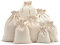 DAHI Lot de 25 sacs en coton avec cordon en coton 9 x 12 cm - Sacs cadeaux en lin (9 x 12 cm)