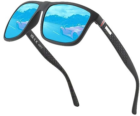 Perfectmiaoxuan Polarisierte Sonnenbrille Herren/Damen ; Vintage/Klassisch/Elegant Brillengestell; HD-Pilotobjektive; Golf/Fahren/Angeln/Reisebrille/Outdoor-Sportarten Mode Sonnenbrille