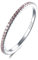 LES FOLIES DI PAOLA GRIECO Anello Veretta Girodito Rosa in argento 925 rodiato - Rainbow Collection (US 8 - ITA 17)