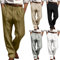 WOXIHUAN Homme Pantalon à Plis Pantalon à Jambes Larges Pantalons de Couleur Unie Trousers Décontracté pour Hommes Pants avec Poches Pant Pantalón Casual Pantalon Mode Haute Qualité