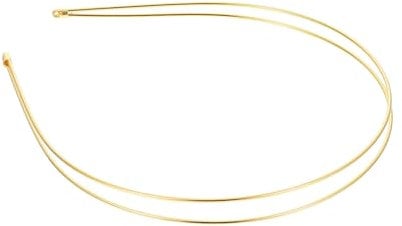 Pack of 4 Rose Gold Double Row Metal Headbands Gold Wire Headband Bridal Headband Hair Accessories for Wedding Party Prom