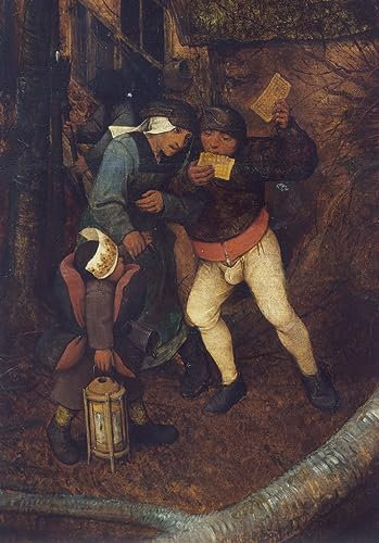 VsoxA Berühmte Gemälde Moderne Kunst Ölgemälde auf Leinwand Düsterer Tag Von Pieter Dem Älteren Bruegel für Wohnzimmerdekoration 60x90cm