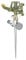 Brandson - Garten Interval Sprinkler aus Metall, Impulsregner, Rasensprenger rotierend, 24 m Reichweite, 3/4 Zoll - Adapter Schnellkupplung 1/2 Zoll, Rasensprinkler Bewässerungssystem Sprinklersystem