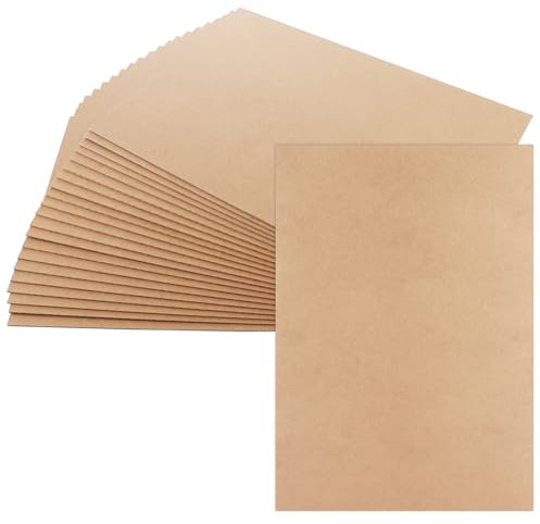 LDXDRU Lot de 24 panneaux MDF A3, 2 mm d'épaisseur, panneaux de fibres à densité moyenne, pour gravure laser, peinture et décoration, 43 x 30 cm