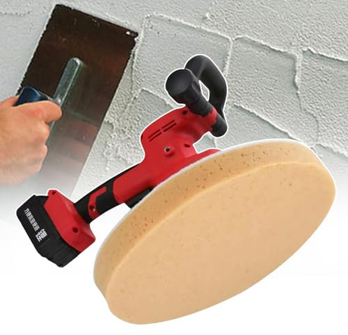 tbanvoo 1680 W Hocheffiziente GläTtmaschine FüR ZementwandoberfläChen, Handwischer, Maurer, Verputzeimer, Kellenwerkzeuge Mit BüRstenloser Lithiumbatterie,2Battery