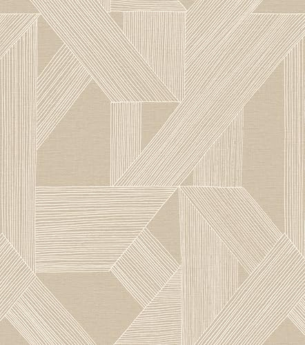 SCHÖNER WOHNEN-Kollektion Fototapete XXL LINES 366792 mit geometrischem Motiv in Beige - 3,00 m x 2,65 m