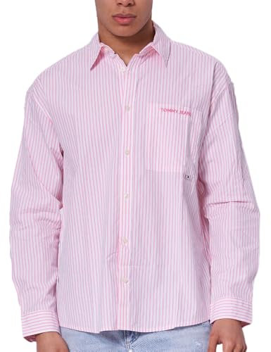 Tommy Hilfiger Chemise Manches Longues Rose Homme DM0DM18956 Rose S