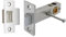 Premium Privacy Push Button Rectangular Tubular Latch 57mm Backset in Polished Chrome