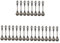 COLLBATH 3sets Vintage Dessert Spoon Multi Purpose Tea Spoon Holes Mixing and Stirring for Home Party Cafe Bar 8pcs*3