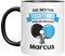 Personalisierbare Tasse mit Namen für Tischtennis Fans | Die besten Tischtennisspieler heißen Marcus | Geschenkidee für Geburtstag oder Weihnachten