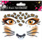 Gesichtstattoo,Face Art Sticker Leopard,Leoparden Face Art Sticker,Face Tattoo Aufkleber,Ablösbare Glitzer Gesicht Aufkleber,für Karneval,Halloween,Weihnachten