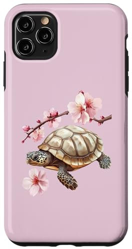 iPhone 11 Pro Max Cherry blossoms - watercolor Tortoise Case