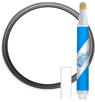 M.A.D MYLDAN AUTO DESIGN Brilliant White Matt Touch Up Paint Pen for Walls & Ceilings – Quick Repair for Scratches & Marks 15ml