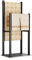 Yawinhe Portasciugamani, Porta Asciugamani Bagno con 2 Bracci, Portasciugamani da Terra, Accessori da Bagno, per Asciugamani, Coperte, Vestiti, 39x26x80cm, Nero, SMJ002B