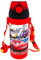 JXBBAAC Lightniing Gourde Enfant, 550ml Car Bouteille d'eau avec Paille Bouteille Boissons Anti-Fuites Bouteille d'eau de Sport Réutilisable Gourde avec Poignée Gourde Enfant pour Ecole Maternelle