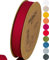 Halbach Seidenbänder Baumwollband | 20mm x 20m | Webband 100% Baumwolle | Bänder zum Basteln als Meterware | Stoffband für Dekorationen, DIY Handwerk, Schrägband Näharbeiten, Farbe: weinrot