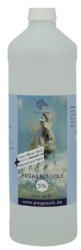 Pegasalt 5% Totes Meer Sole (1000 ml) • Pferde Inhalation Soletherapie • Regeneration der Atemwege für Pferde