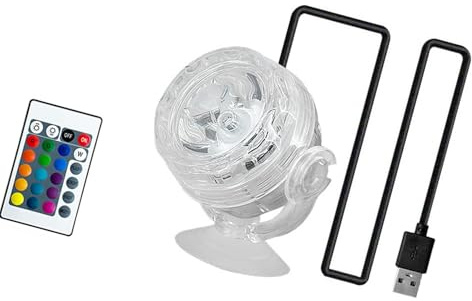 Hattba Spot LED réglable pour aquariums - Étanche - Pour la croissance de poissons et plantes