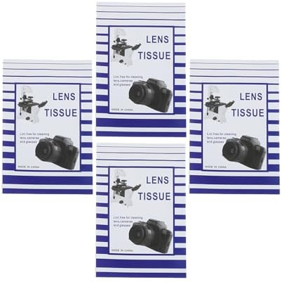 Linsenreinigungspapier 200 Stück Weiß, Papier für Brillen und Mikroskop | 15 X 10cm Format, Einweg für Schule und Büro, Entfernt Staub Effizient