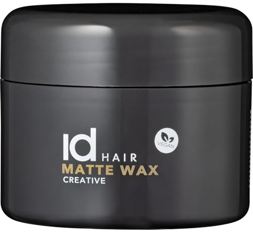 Id HAIR Matte Wax, 85 ml | Mattes Finish, Für Männer, Natürlicher strukturierter Look, Langanhaltend